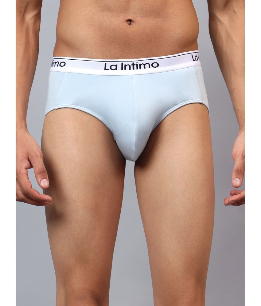     			La Intimo Pack of 1 Modal Briefs For Men's ( Light Blue )