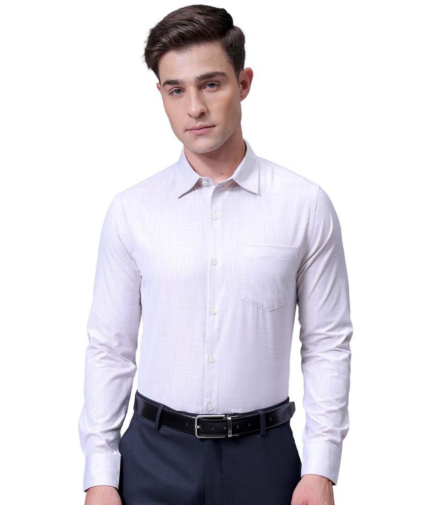     			The Indian Garage Co. Poly Cotton Slim Fit Full Sleeves Men's Formal Shirt - Beige ( Pack of 1 )