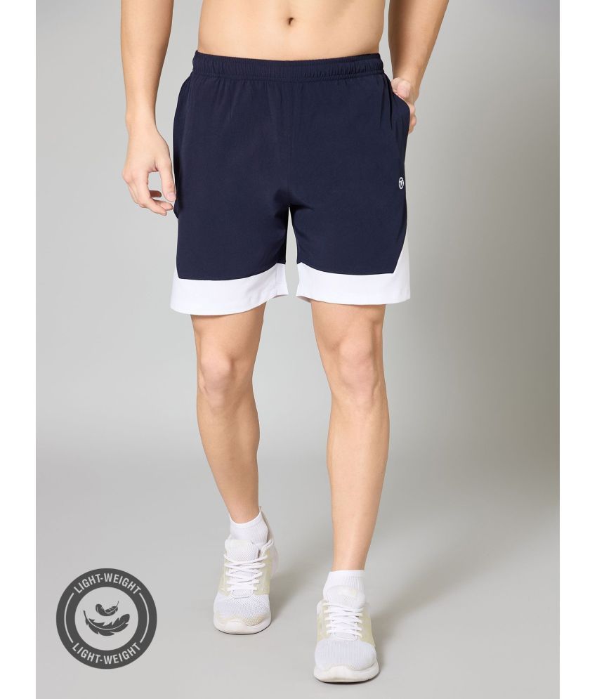     			Turnfit Dark Blue Polyester Men's Shorts ( Pack of 1 )