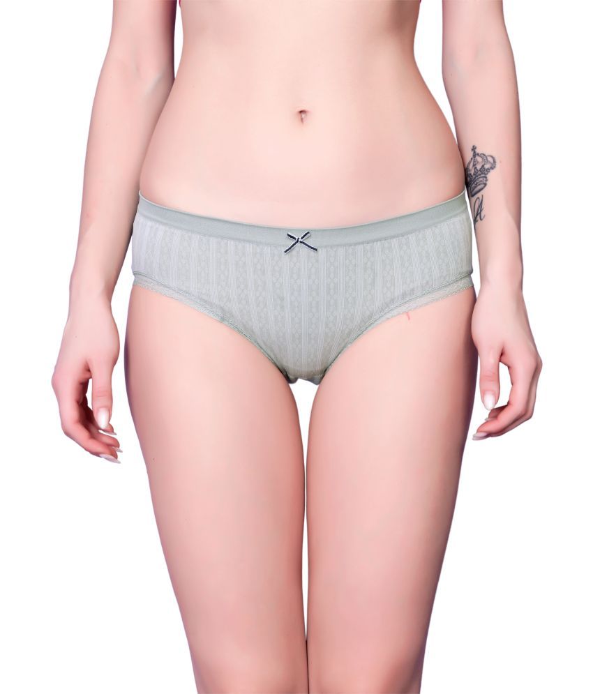     			3Mads Pack of 1 Nylon Hipster For Women ( Grey )