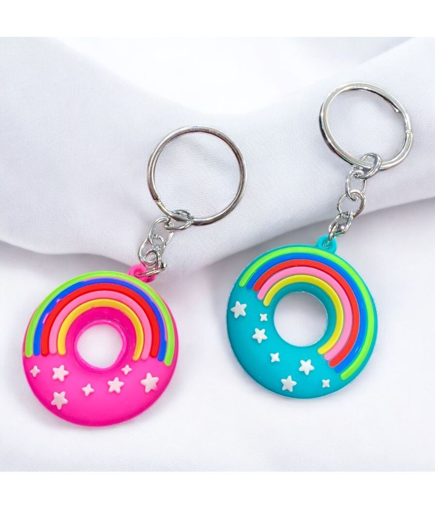     			AgTrendz Rubber Keychain Set of 2 Multicolour