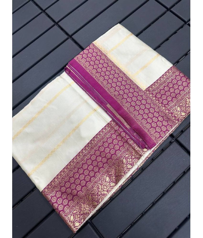     			Aika Pack of 1 Silk Blend Solid Saree With Blouse Piece ( Multicolor )