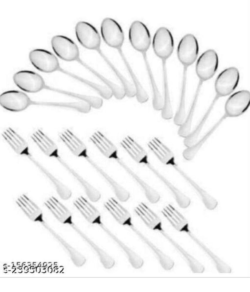     			BLUENIN Kitchen Product Stainless Steel Baby Spoon Silver ( Pack of 24 )