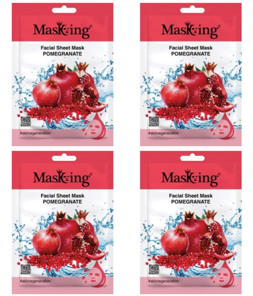     			Masking - Fairness Sheet Mask for All Skin Type ( Pack of 4 )