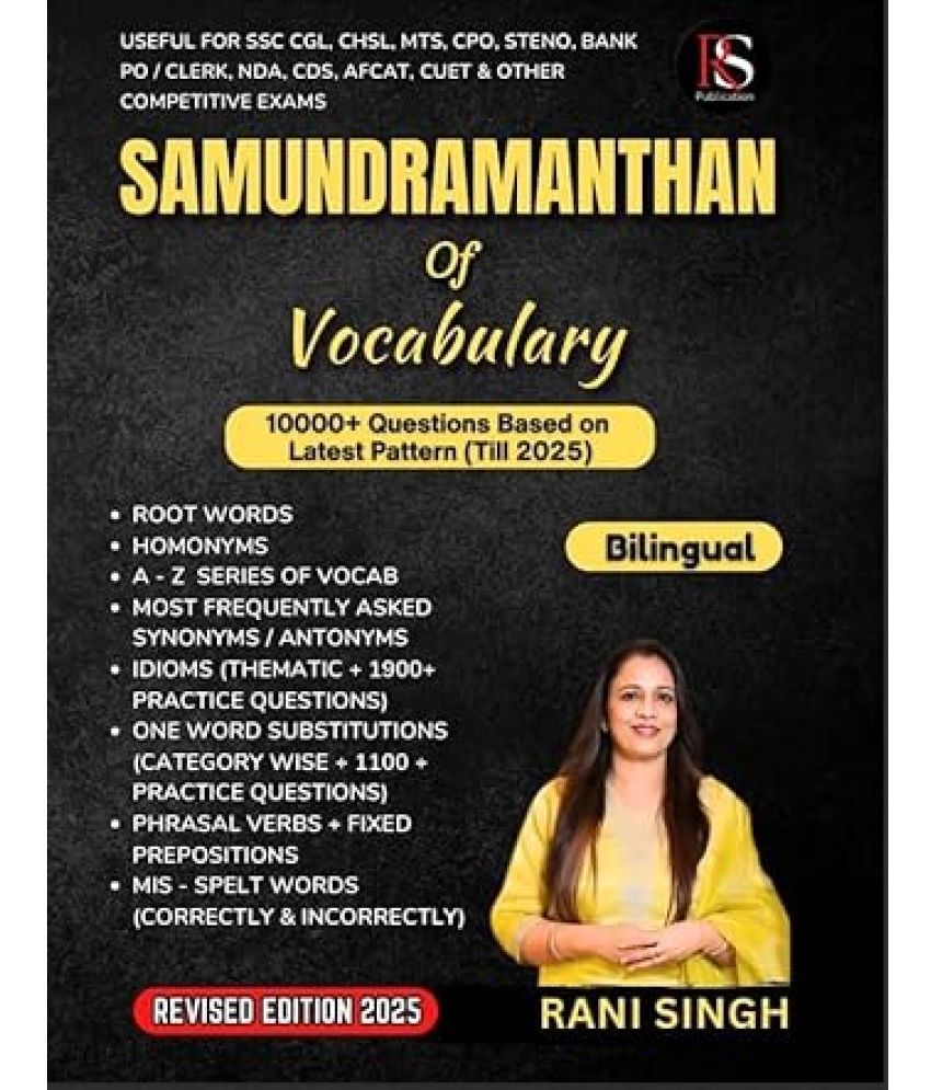     			SAMUNDRAMANTHAN of Vocabulary 10000+ Questions Based on Latest Pattern (Till-2025) || REVISED EDITION 2025 Perfect Paperback – 10 January 2025