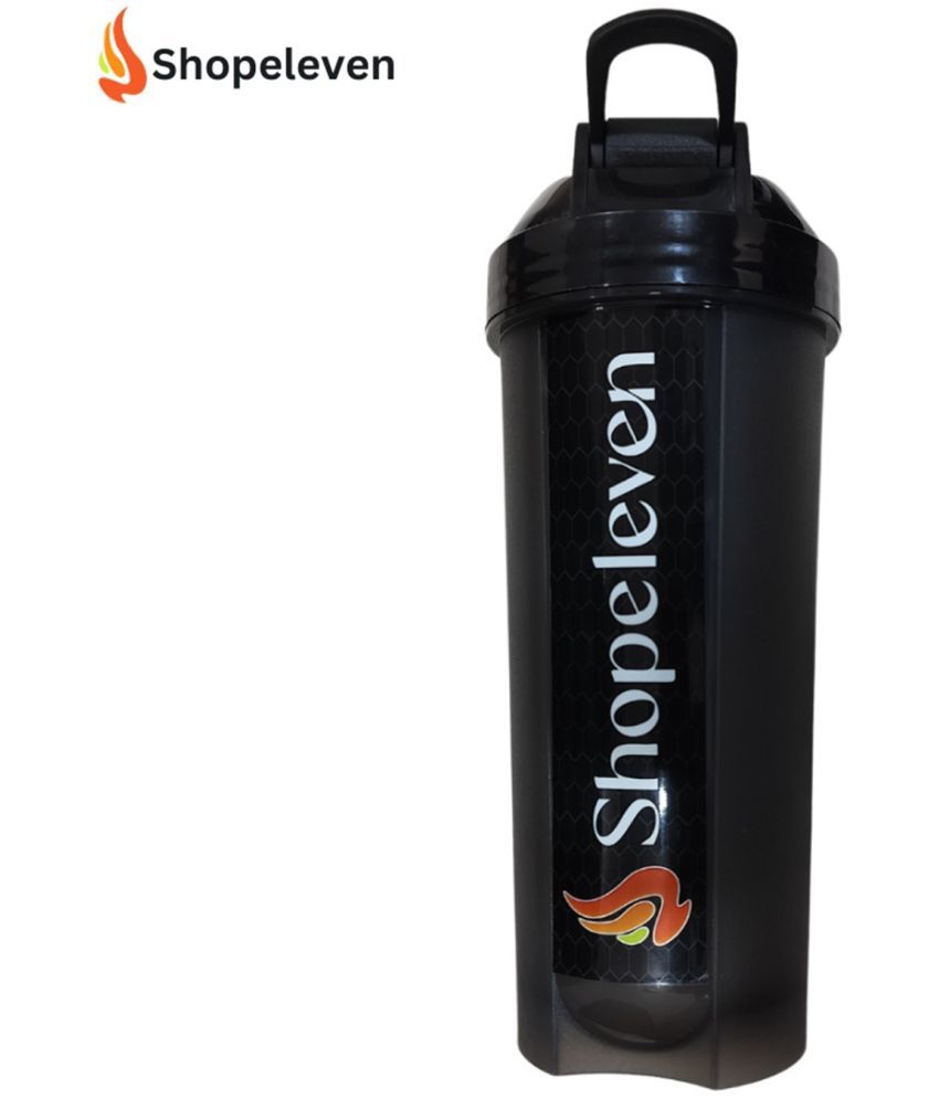     			Shopeleven Plastic Black 700 mL Shaker ( Pack of 1 )