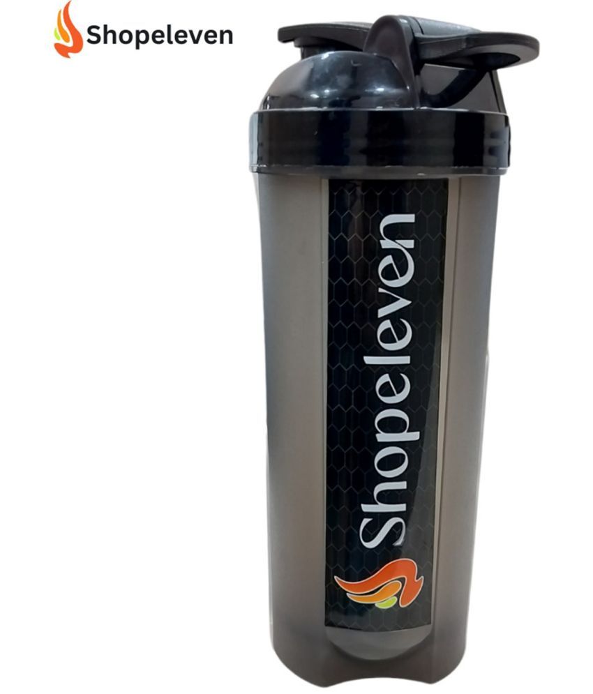     			Shopeleven Plastic Black 700 mL Shaker ( Pack of 1 )