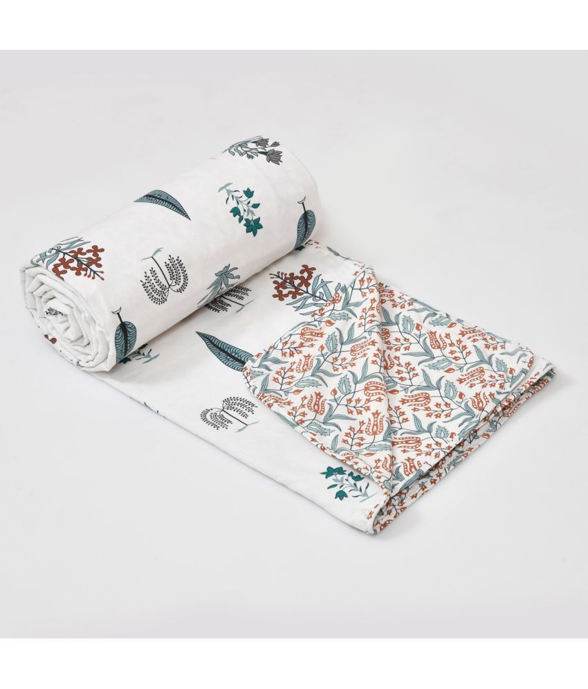     			Shubastik Cotton Printed Single Bed Dohar - Multi ( )