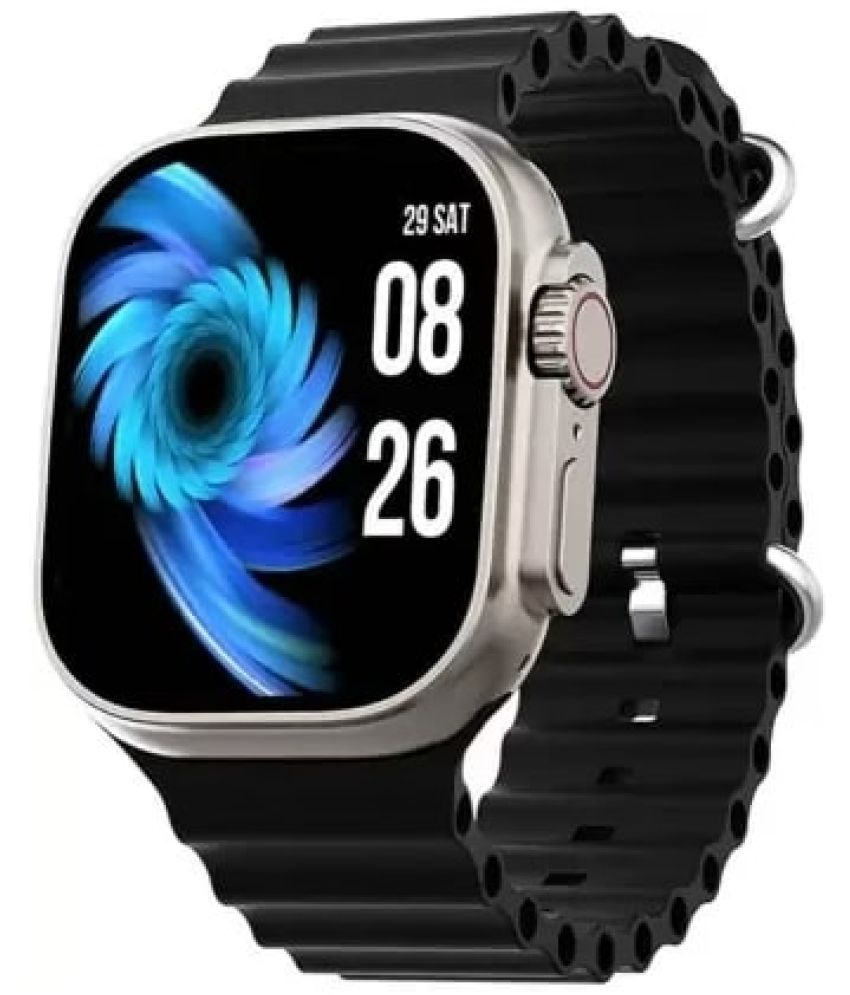     			Truetag AMOLED BT Calling Smart Watch with Silicone Strap Upto 1-2 days Backup ( Black )