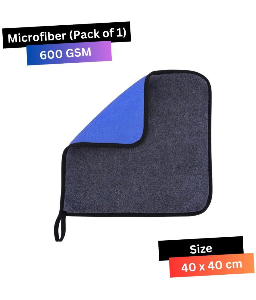     			Chic Wool Blue 600 GSM Microfiber Cloth For Automobile ( Pack of 1 )