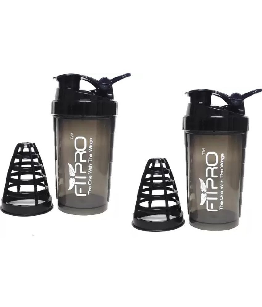     			FitPro Plastic Black 500 mL Shaker ( Pack of 1 )