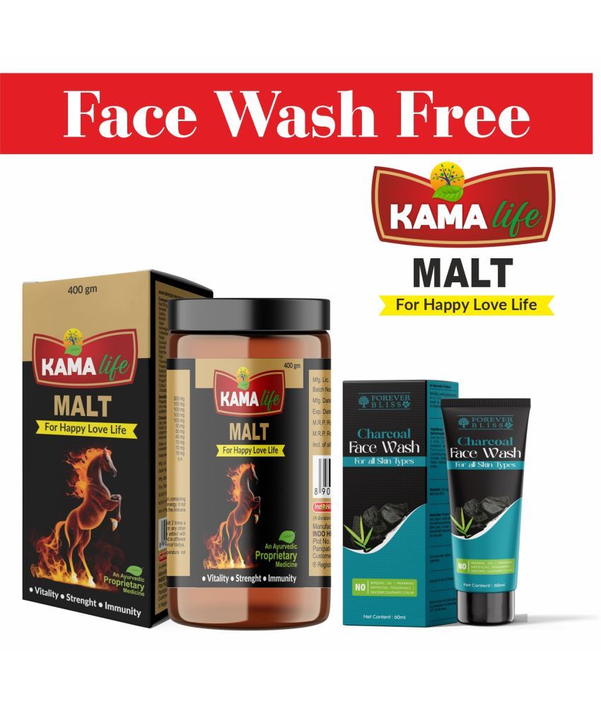     			Kama Life Malt 400gm For Happy Love Life And Charcoal Face Wash