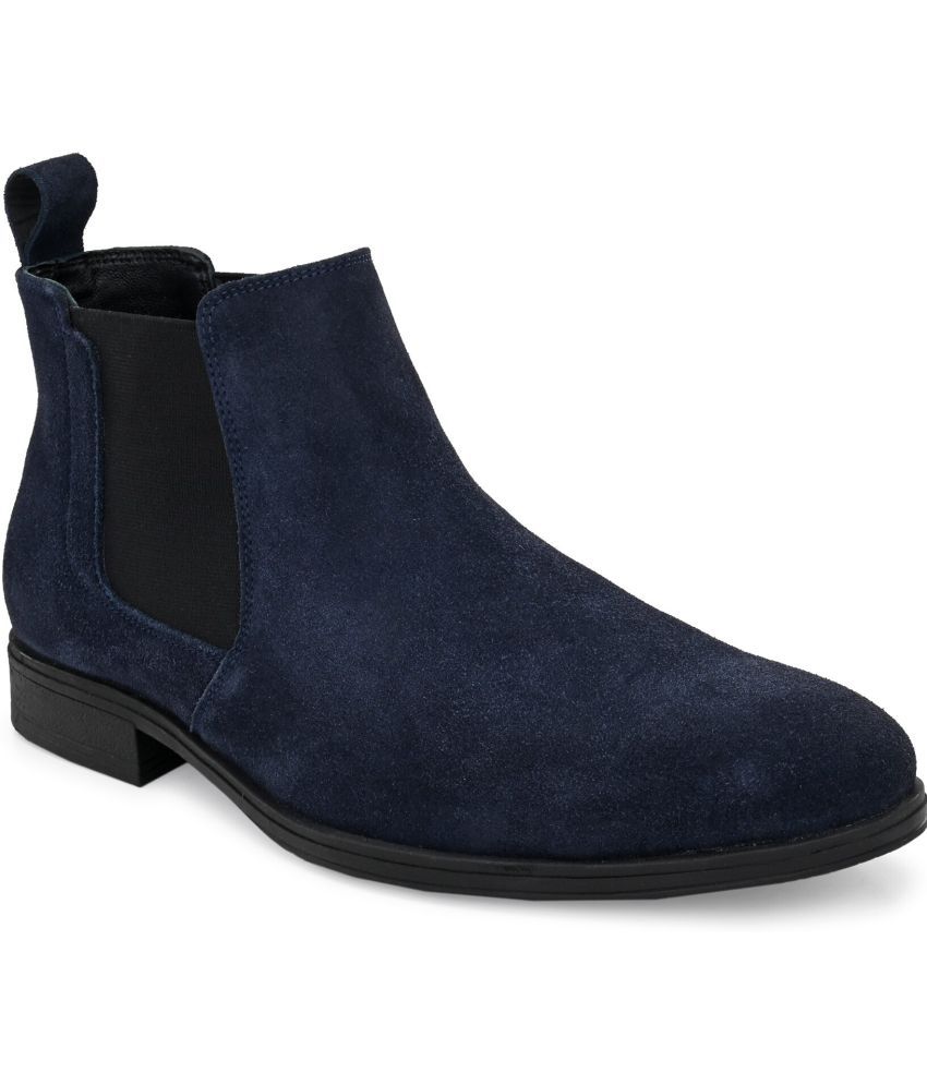     			San Frissco Blue Men's Chelsea Boots