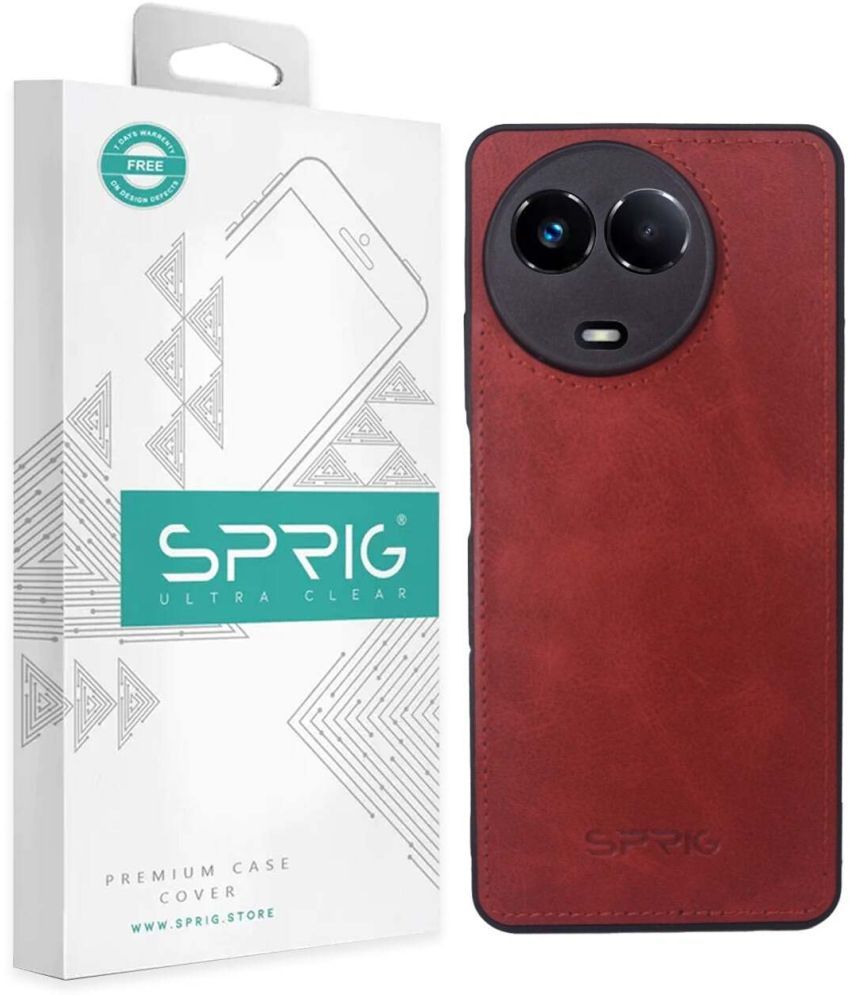     			Sprig Plain Cases Compatible For Leather Realme 11X 5G ( Pack of 1 )