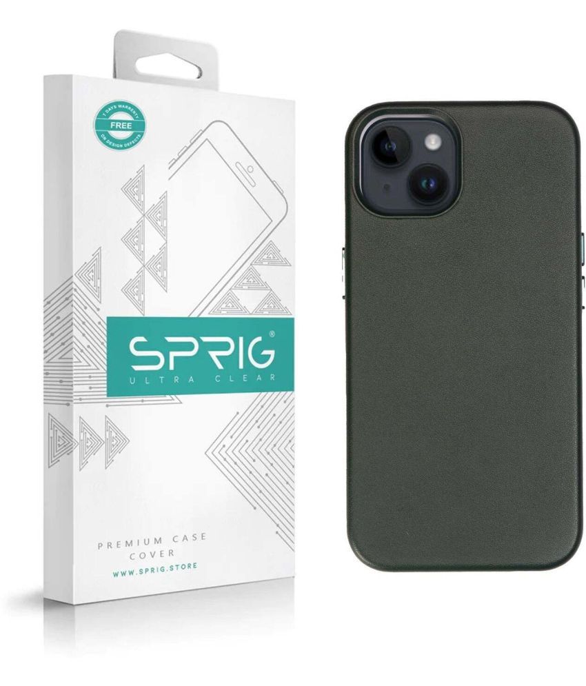     			Sprig Plain Cases Compatible For Leather Apple Iphone 14 Plus ( Pack of 1 )