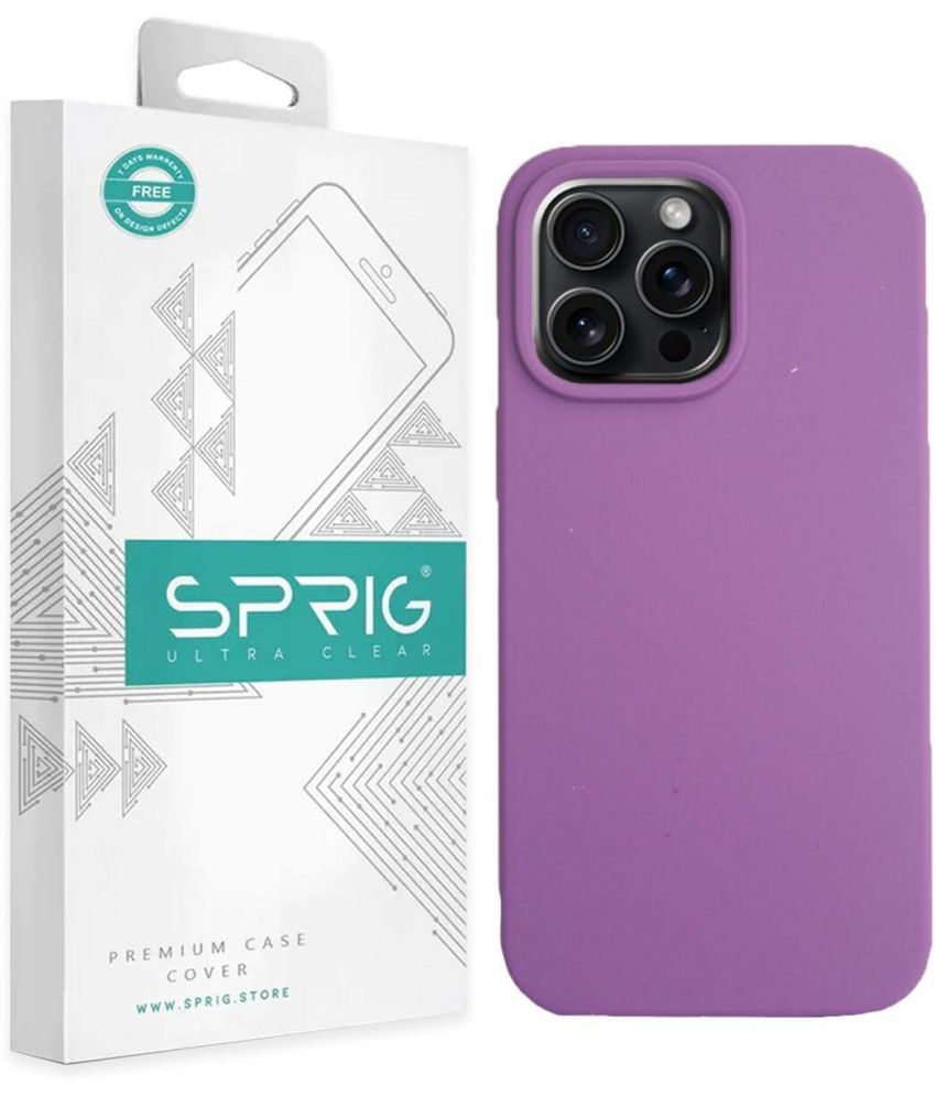     			Sprig Plain Cases Compatible For Silicon Apple Iphone 15 Pro Max ( Pack of 1 )