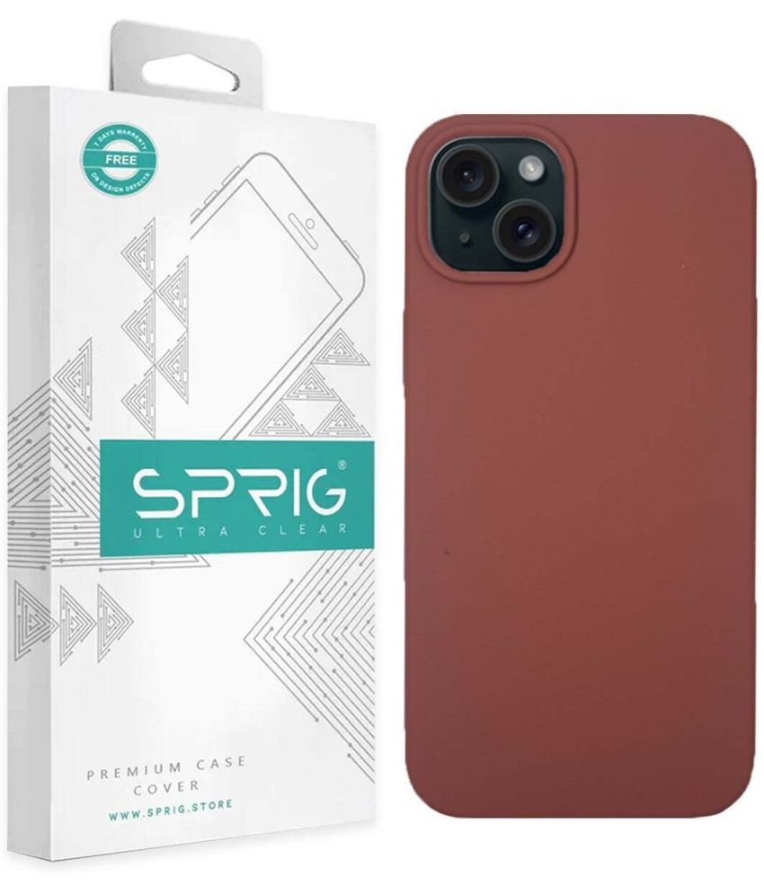     			Sprig Plain Cases Compatible For Silicon Apple Iphone 15 ( Pack of 1 )