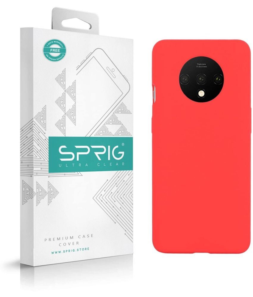     			Sprig Plain Cases Compatible For Silicon Oneplus 7T ( Pack of 1 )