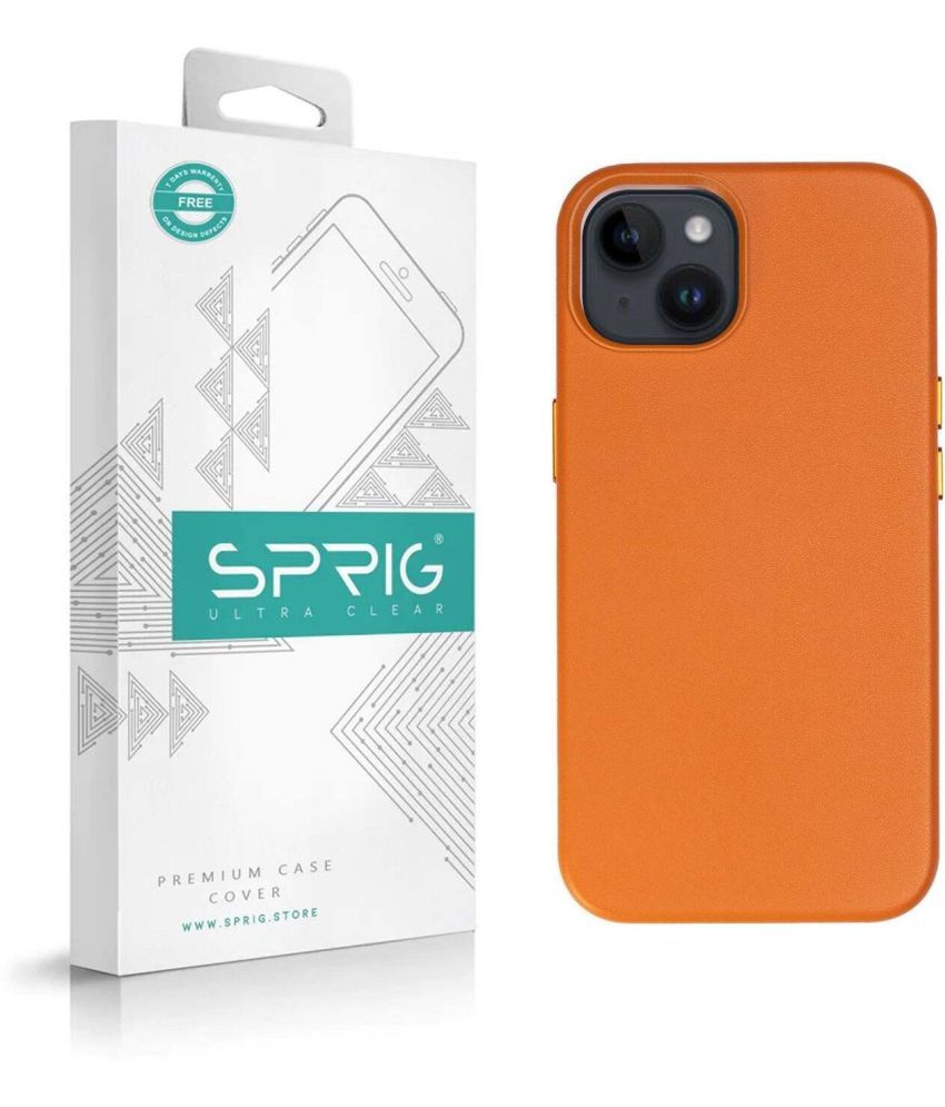     			Sprig Plain Cases Compatible For Leather Apple Iphone 14 Plus ( Pack of 1 )