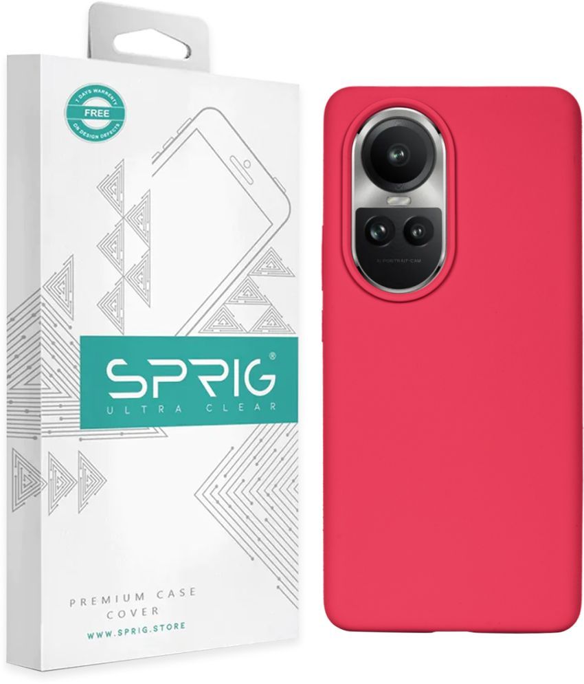     			Sprig Plain Cases Compatible For Silicon Oppo Reno10 Pro 5G ( Pack of 1 )