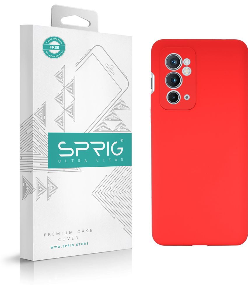     			Sprig Plain Cases Compatible For Silicon Oneplus 9Rt 5G ( Pack of 1 )