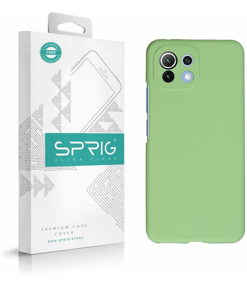     			Sprig Plain Cases Compatible For Silicon Mi 11 Lite Ne ( Pack of 1 )