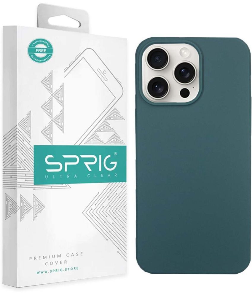     			Sprig Plain Cases Compatible For TPU Glossy Cases Apple Iphone 15 Pro ( Pack of 1 )