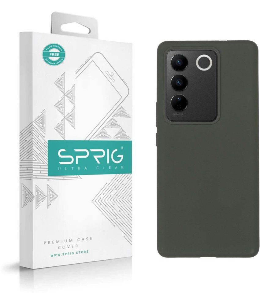     			Sprig Plain Cases Compatible For Silicon Vivo V27 5G ( Pack of 1 )