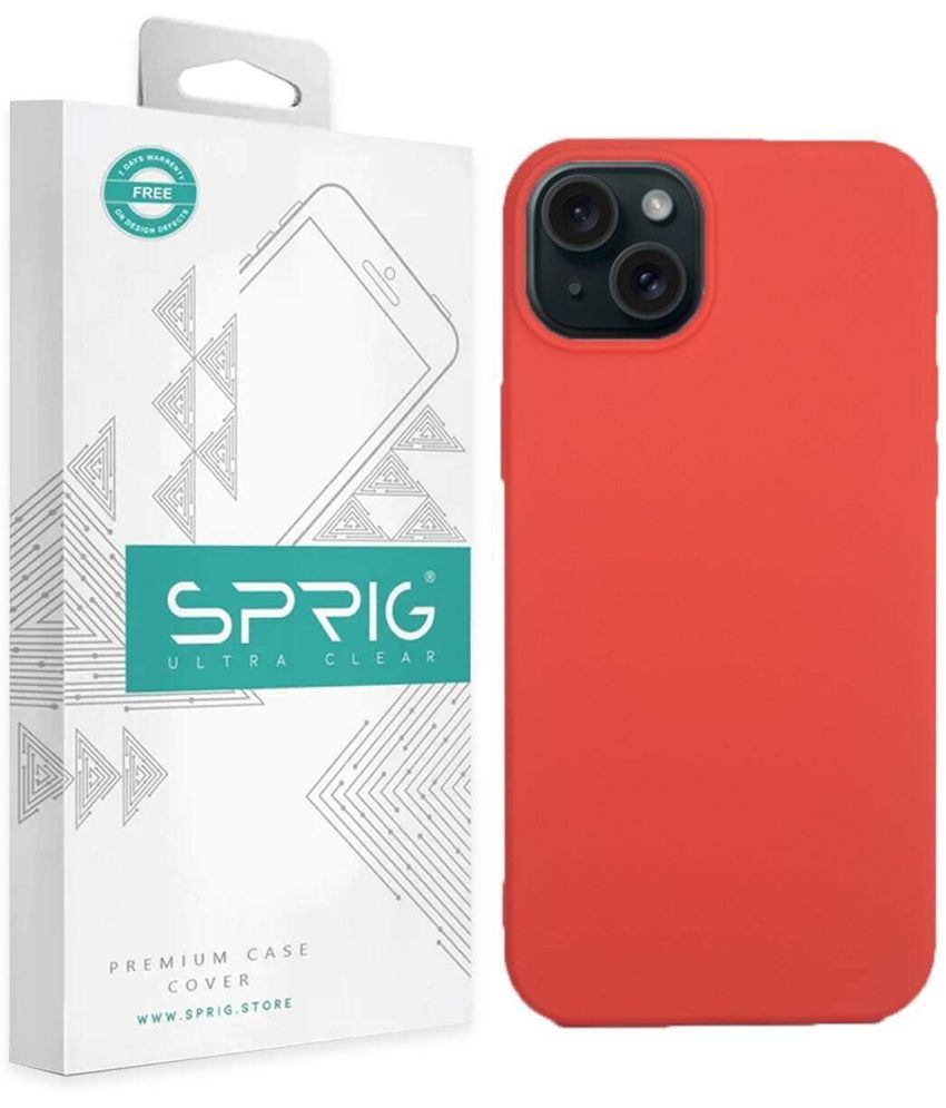     			Sprig Plain Cases Compatible For TPU Glossy Cases Apple Iphone 15 ( Pack of 1 )