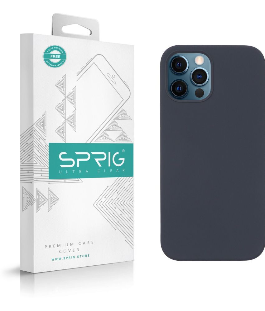     			Sprig Plain Cases Compatible For Silicon Apple Iphone 12 ( Pack of 1 )