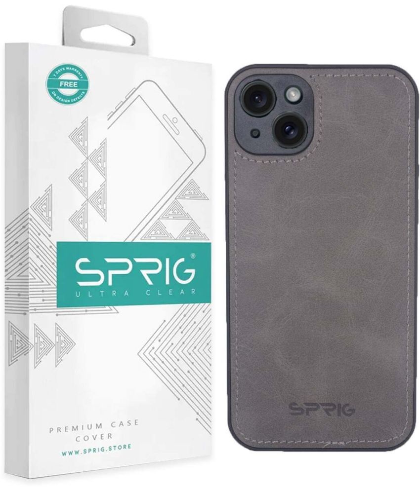     			Sprig Plain Cases Compatible For Leather Apple Iphone 15 ( Pack of 1 )