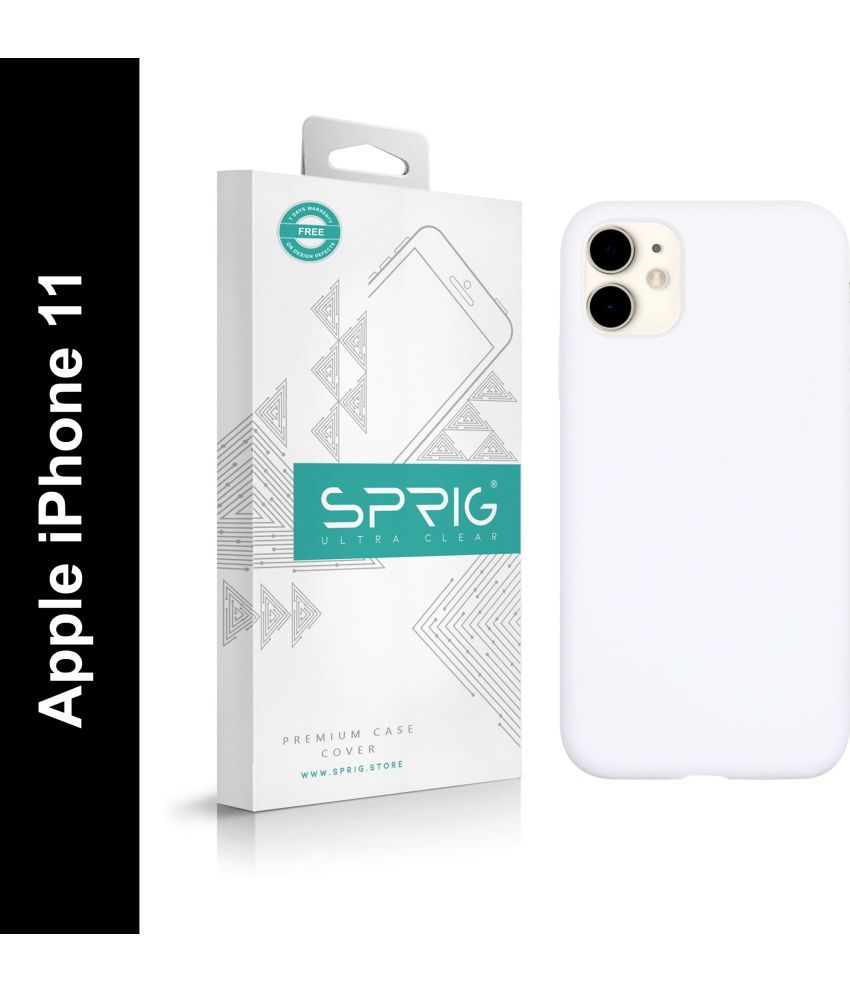     			Sprig Plain Cases Compatible For Silicon Apple Iphone 11 ( Pack of 1 )