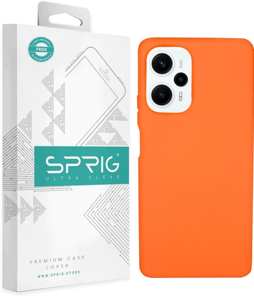     			Sprig Plain Cases Compatible For TPU Glossy Cases Poco F5 5G ( Pack of 1 )