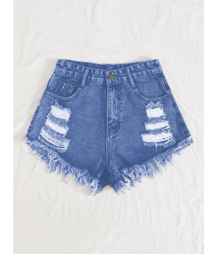     			Aahwan Denim Hot Pants - Blue Single