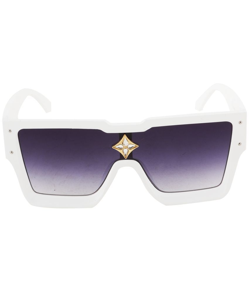     			Bayberry White Square Sunglasses ( Pack of 1 )