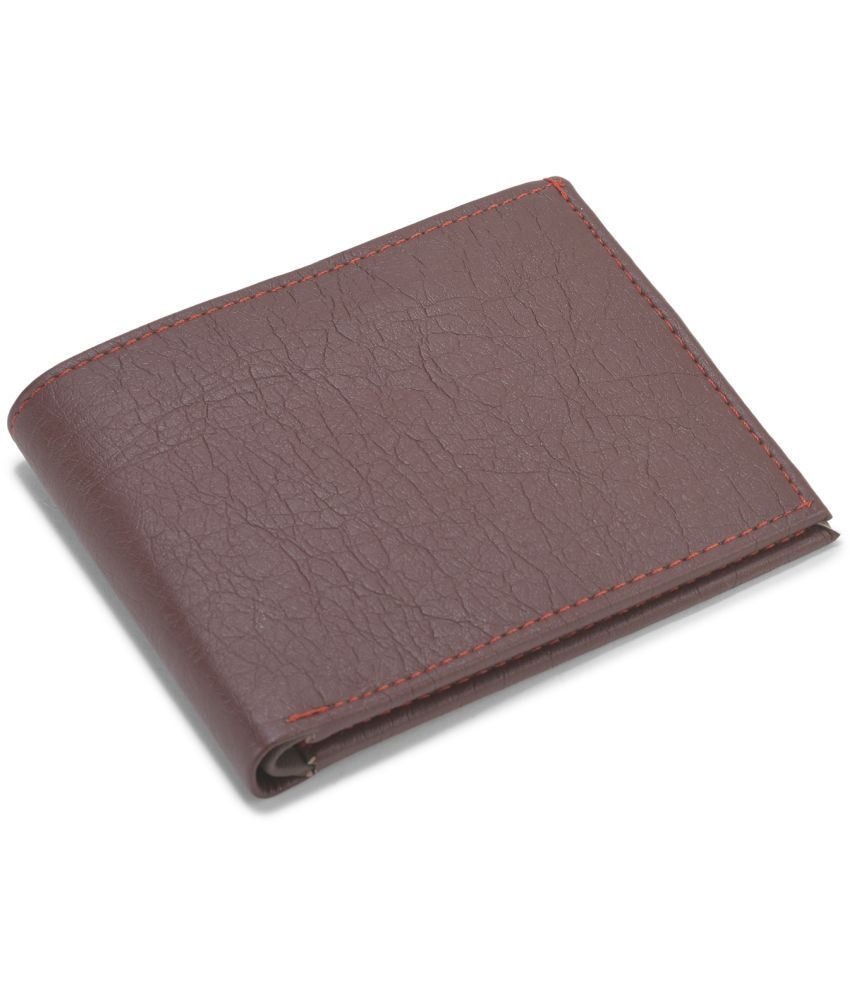     			Flingo Leather Solid Men's Regular Wallet With 5 Slots For Card ( Brown , Pack of 1 )