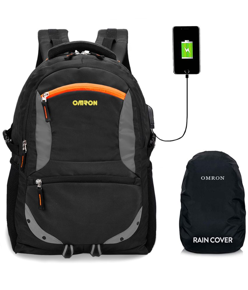     			OMRON BAGS 35 Ltrs Black Laptop Bags