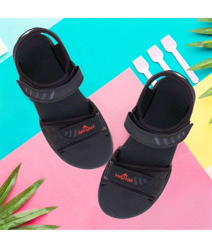     			hotstyle - Black Men's Floater Sandals