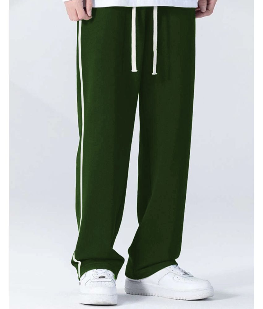     			Detees Olive Green Cotton Men's Trackpants ( Pack of 1 )