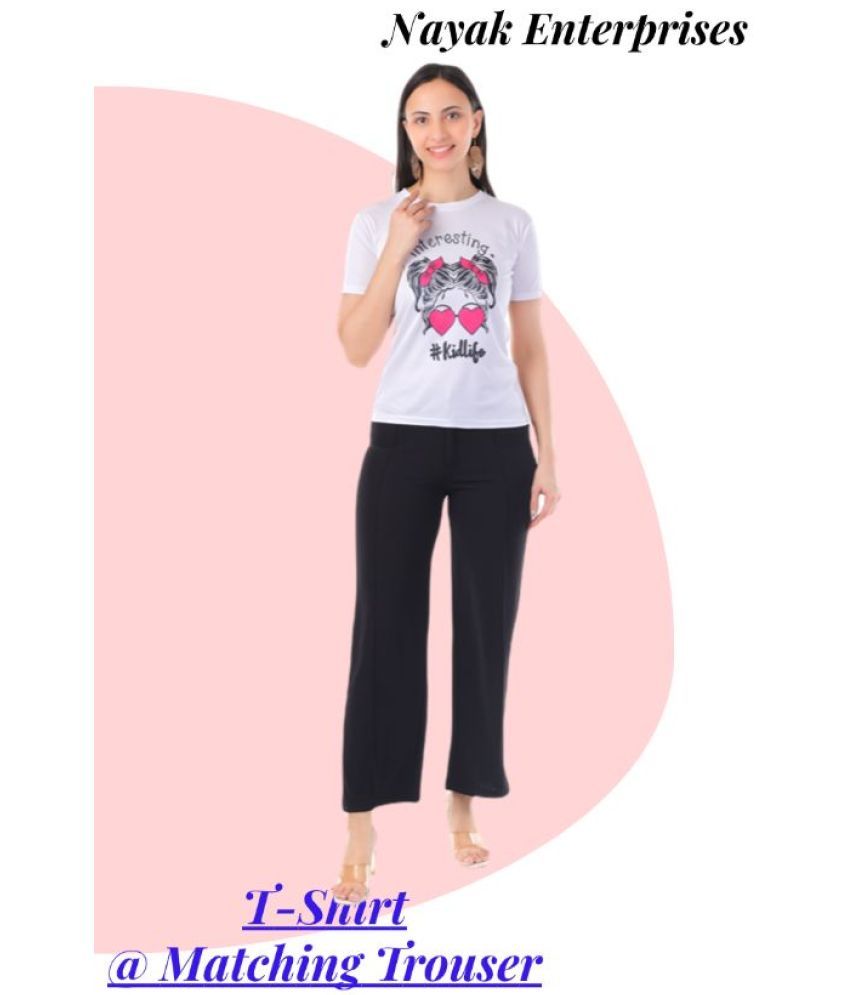     			Royals Iceburg Women T-Shirt Trouser Co-Ord Set ( Pack of 1 , Pink )