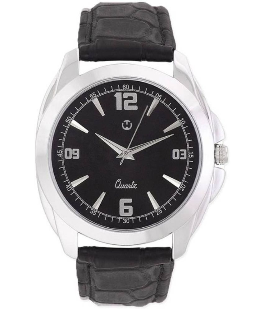     			Wizard Times Black Leather Analog Men's Watch