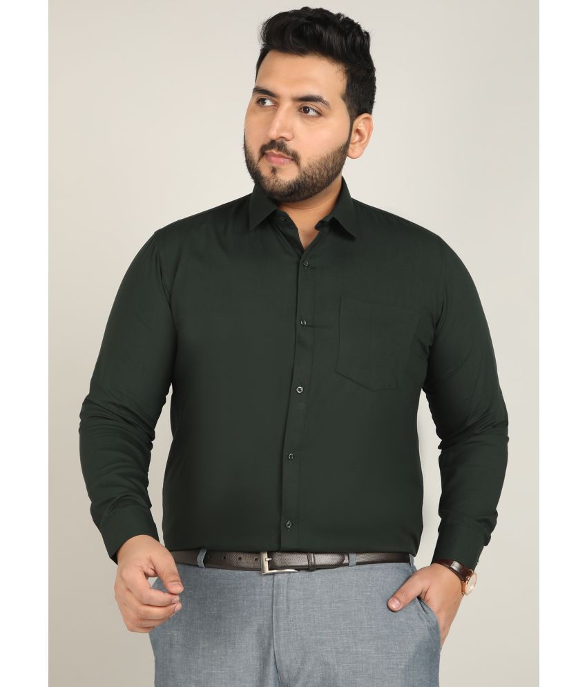     			adwynpeter 100% Cotton Regular Fit Solids Full Sleeves Men's Casual Shirt - Green ( Pack of 1 )