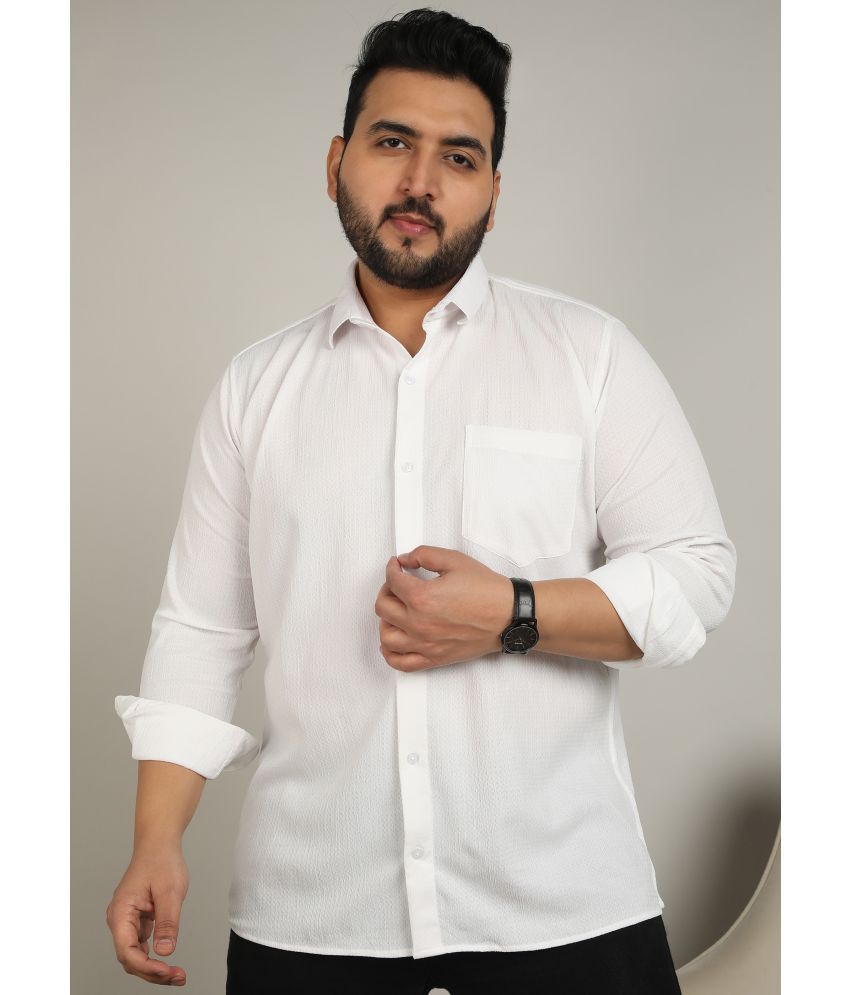     			adwynpeter 100% Cotton Regular Fit Self Design Full Sleeves Men's Casual Shirt - White ( Pack of 1 )