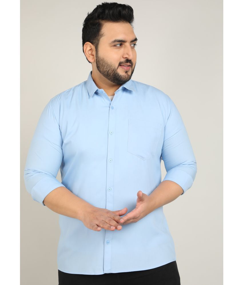     			adwynpeter 100% Cotton Regular Fit Solids Full Sleeves Men's Casual Shirt - Light Blue ( Pack of 1 )