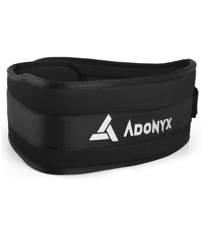     			ADONYX Black Nylon Gym Belt