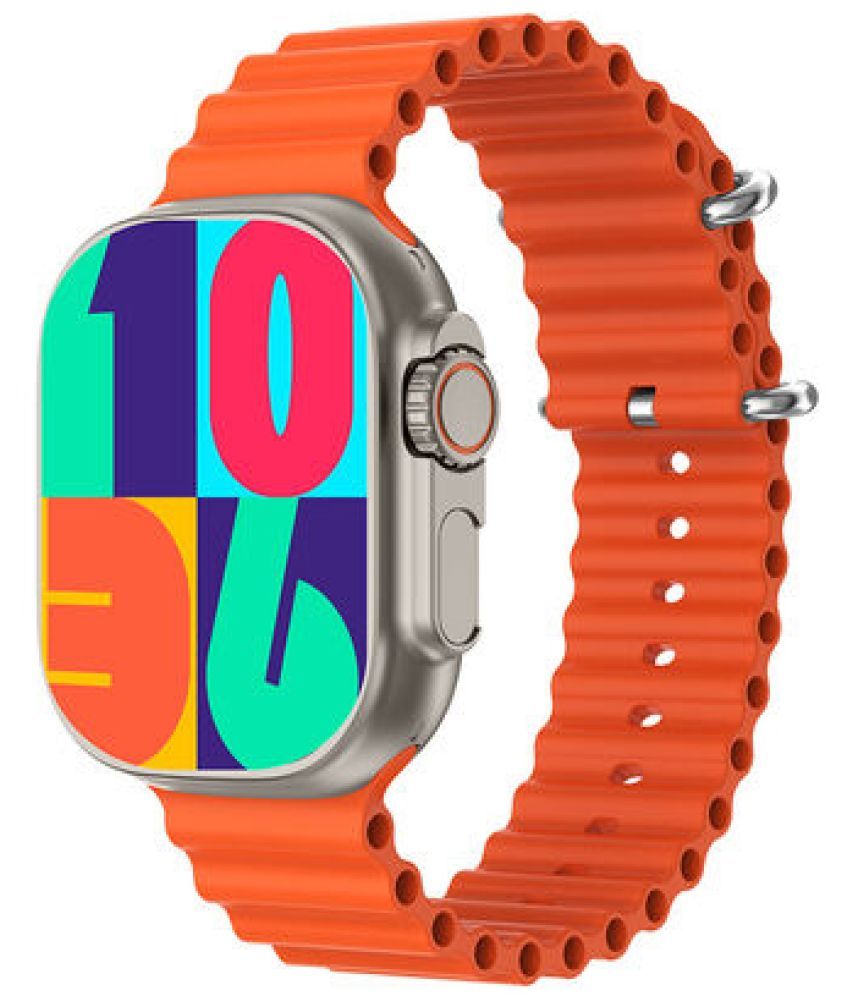     			AMOLA AMOLED BT Calling Smart Watch with Rubber Strap Upto 1-2 days Backup ( Orange )