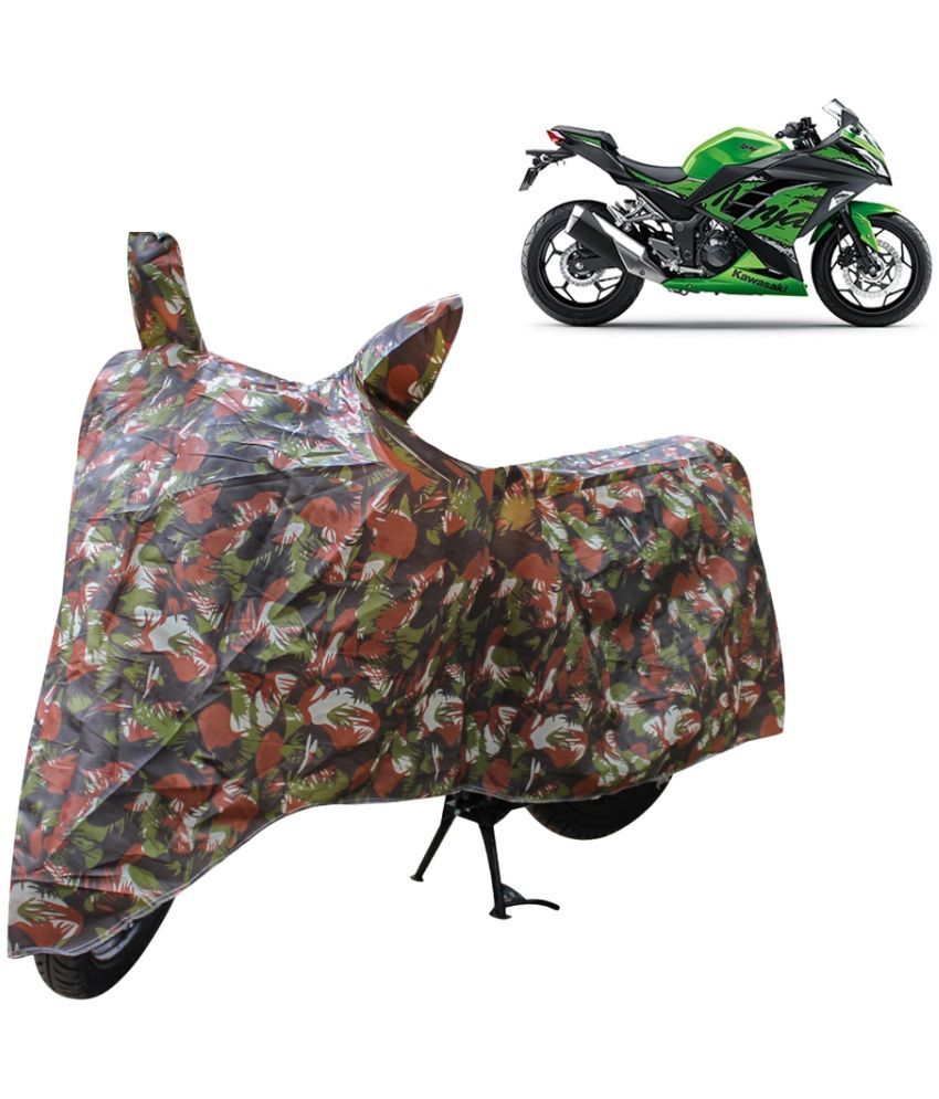     			AutoRetail Bike Body Cover for Kawasaki Ninja 300 ( Pack of 1 ) , Jungle