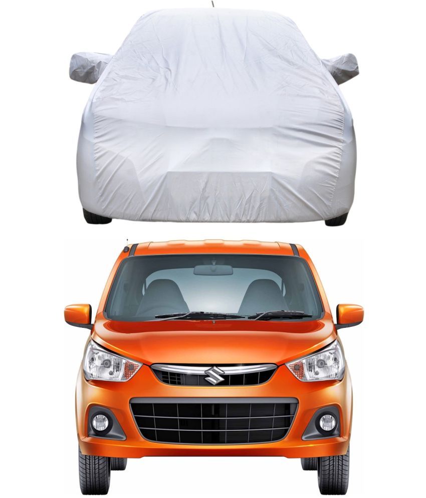     			AutoRetail Car Body Cover for Maruti Suzuki Alto [2010-2013] With Mirror Pocket ( Pack of 1 ) , Silver