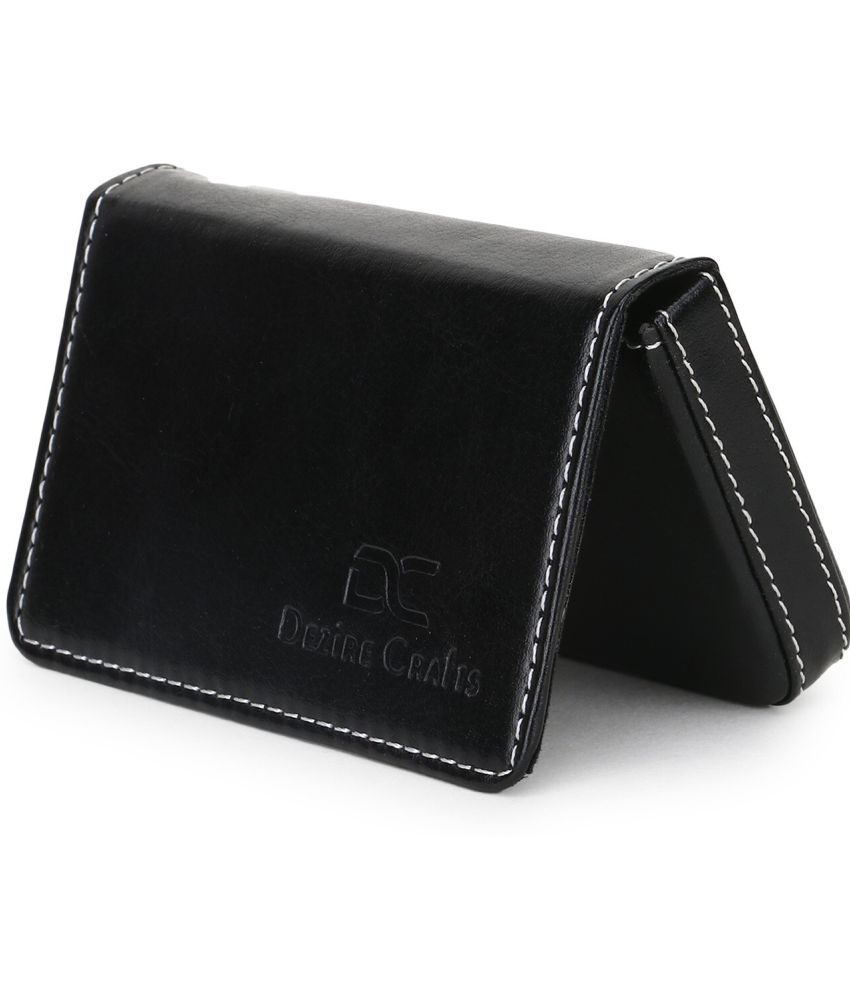     			Dezire Crafts PU Self Design Men's Regular Wallet With 10 Slots For Card ( Black , Pack of 1 )