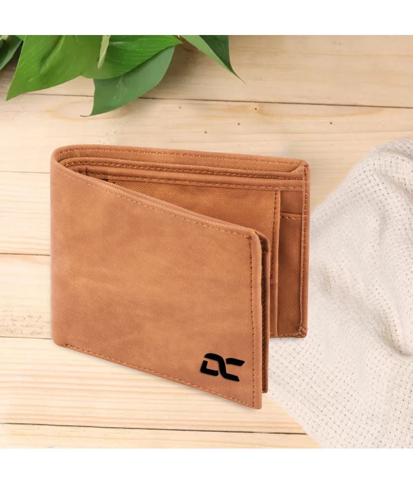     			Dezire Crafts PU Solid Men's Regular Wallet With 4 Slots For Card ( Tan , Pack of 1 )